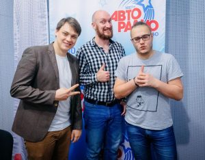 Николай Афиногенов, Владимир Дунаев и ведущий программы Михаил Шор